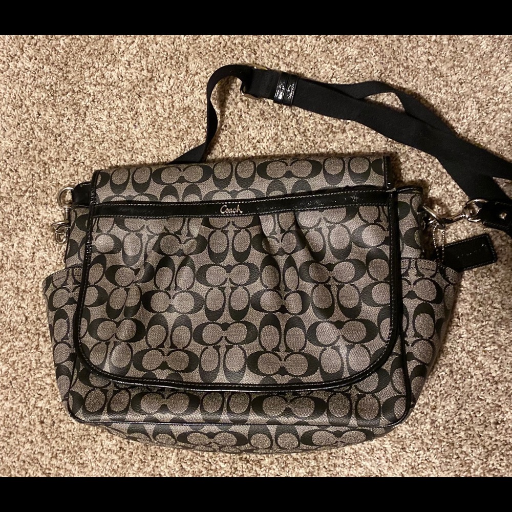 Authentic Coach Messenger Baby Bag